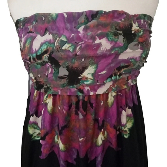 Soma Shirred Bandeau Sleeveless Convertible Maxi Dress in Iconic Size Medium NWT - Picture 2 of 8